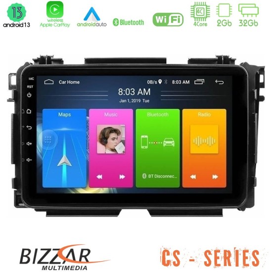 Bizzar CS Series 4Core Android13 2+32GB Honda HR-V Navigation Multimedia Tablet 9"