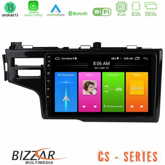 Bizzar CS Series 4Core Android13 2+32GB Honda Jazz 2013-2020 Navigation Multimedia Tablet 9"