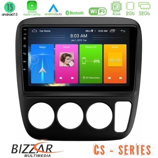 Bizzar CS Series 4Core Android13 2+32GB Honda CRV 1997-2001 Navigation Multimedia Tablet 9"