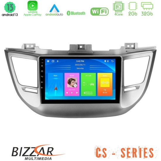 Bizzar CS Series 4Core Android13 2+32GB Hyundai Tucson 2015-2018 Navigation Multimedia Tablet 9"