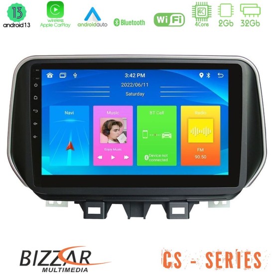 Bizzar CS Series 4Core Android13 2+32GB Hyundai Tucson 2019-> Navigation Multimedia Tablet 9"