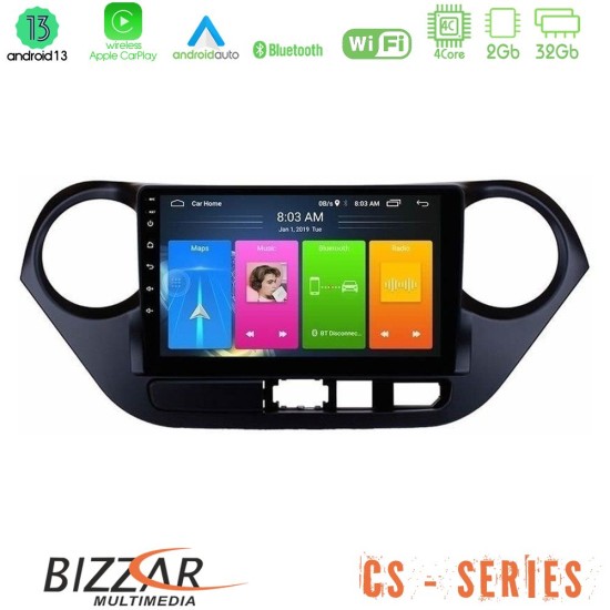 Bizzar CS Series 4Core Android13 2+32GB Hyundai i10 2014-2020 Navigation Multimedia Tablet 9"