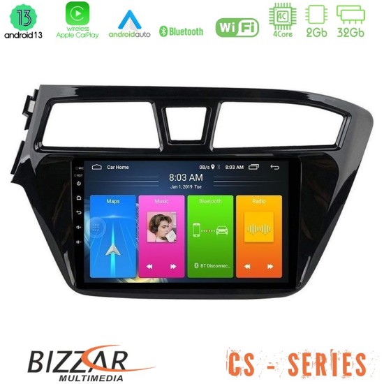 Bizzar CS Series 4Core Android13 2+32GB Hyundai i20 2014-2018 Navigation Multimedia Tablet 9"