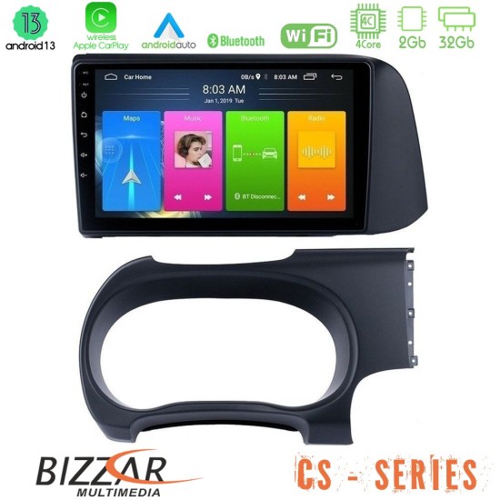 Bizzar CS Series 4Core Android13 2+32GB Hyundai i10 Navigation Multimedia Tablet 9"