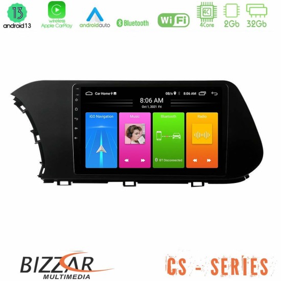 Bizzar CS Series 4Core Android13 2+32GB Hyundai i20 2021-2023 Navigation Multimedia Tablet 9"