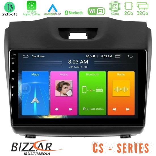 Bizzar CS Series 4Core Android13 2+32GB Isuzu D-MAX 2012-2019 Navigation Multimedia Tablet 9"