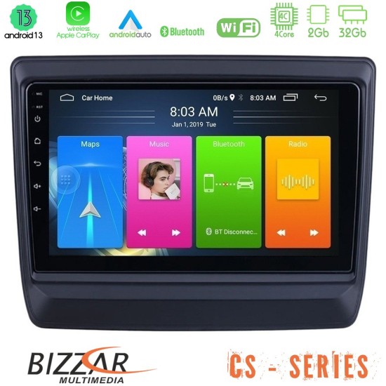 Bizzar CS Series 4Core Android13 2+32GB Isuzu D-MAX 2020-2023 Navigation Multimedia Tablet 9"