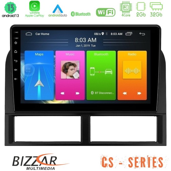 Bizzar CS Series 4Core Android13 2+32GB Jeep Grand Cherokee 1999-2004 Navigation Multimedia Tablet 9"