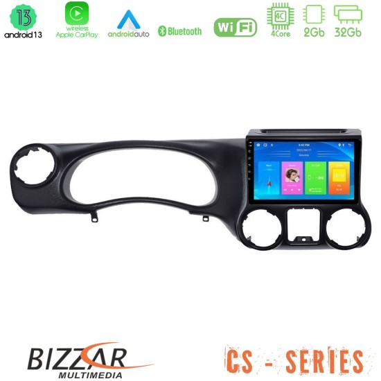 Bizzar CS Series 4Core Android13 2+32GB Jeep Wrangler 2011-2014 Navigation Multimedia Tablet 10"