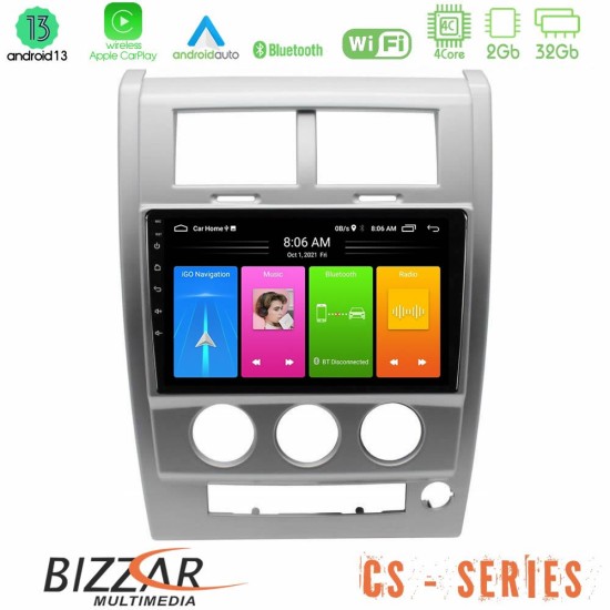 Bizzar CS Series 4Core Android13 2+32GB Jeep Cherokee (KK) 2008-2012 Navigation Multimedia Tablet 10"