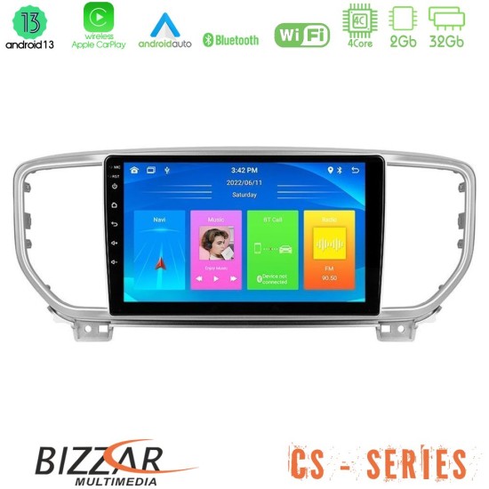 Bizzar CS Series 4Core Android13 2+32GB Kia Sportage 2018-2021 Navigation Multimedia Tablet 9"