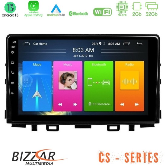 Bizzar CS Series 4Core Android13 2+32GB Kia Stonic Navigation Multimedia Tablet 9"