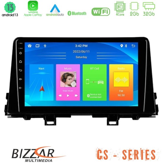 Bizzar CS Series 4Core Android13 2+32GB Kia Picanto 2017-2021 Navigation Multimedia Tablet 9"