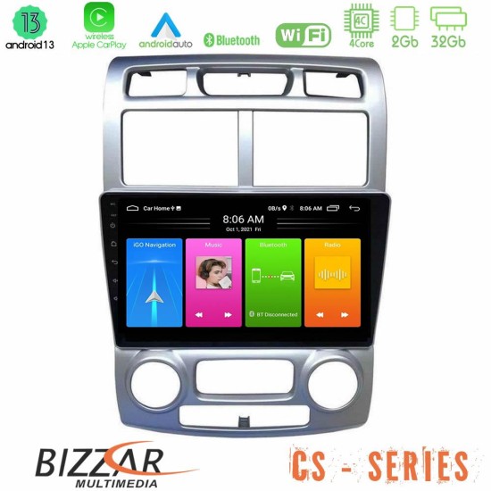 Bizzar CS Series 4Core Android13 2+32GB Kia Sportage 2005-2008 Navigation Multimedia Tablet 9"