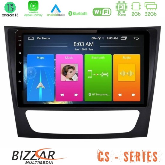 Bizzar CS Series 4Core Android13 2+32GB Mercedes E Class / CLS Class Navigation Multimedia Tablet 9"