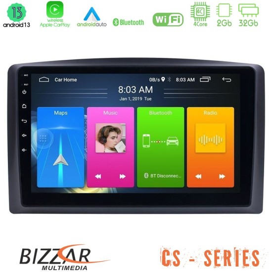 Bizzar CS Series 4Core Android13 2+32GB Mercedes Vito 2015-2021 Navigation Multimedia Tablet 10"