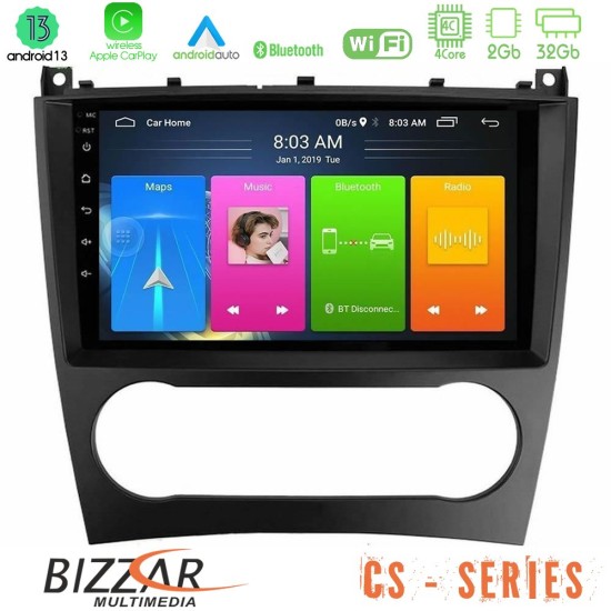 Bizzar CS Series 4Core Android13 2+32GB Mercedes W203 Facelift Navigation Multimedia Tablet 9"