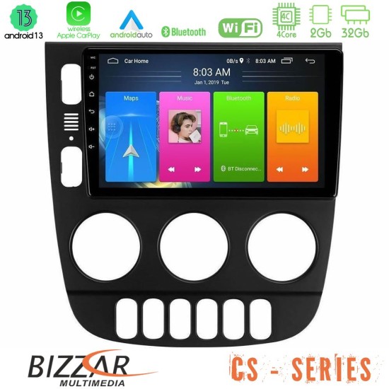 Bizzar CS Series 4Core Android13 2+32GB Mercedes ML Class 1998-2005 Navigation Multimedia Tablet 9"