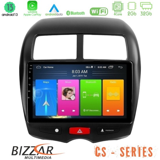 Bizzar CS Series 4Core Android13 2+32GB Mitsubishi ASX Navigation Multimedia Tablet 10"