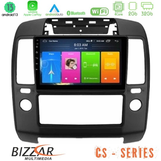 Bizzar CS Series 4Core Android13 2+32GB Nissan Navara Navigation Multimedia Tablet 9"