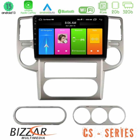 Bizzar CS Series 4Core Android13 2+32GB Nissan X-Trail 2003-2007 Navigation Multimedia Tablet 10"