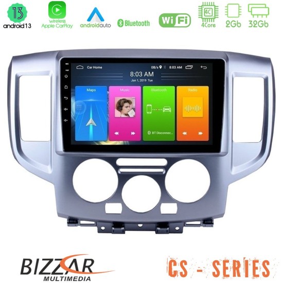 Bizzar CS Series 4Core Android13 2+32GB Nissan NV200 Navigation Multimedia Tablet 9"