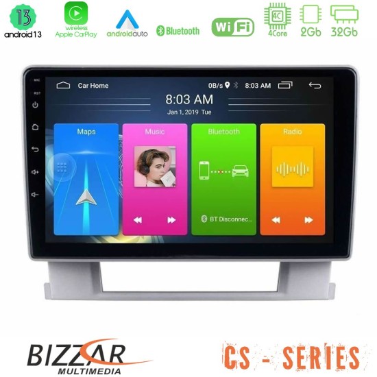 Bizzar CS Series 4Core Android13 2+32GB Opel Astra J 2010-2014 Navigation Multimedia Tablet 9"