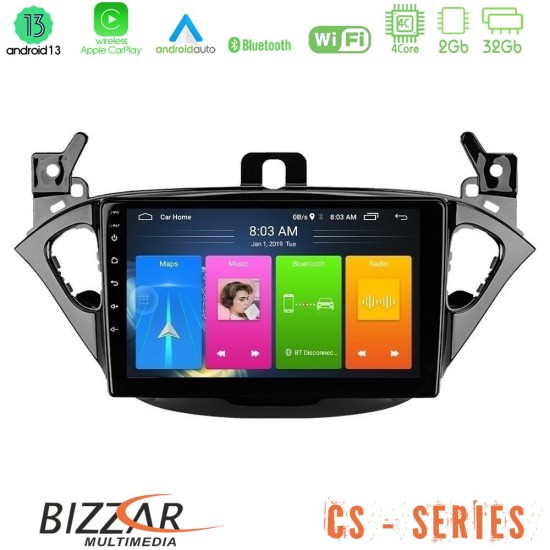 Bizzar CS Series 4Core Android13 2+32GB Opel Corsa E/Adam Navigation Multimedia Tablet 9"