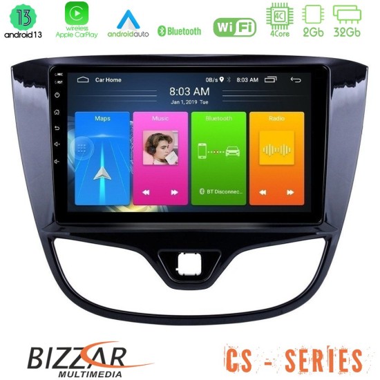 Bizzar CS Series 4Core Android13 2+32GB Opel Karl 2017-2019 Navigation Multimedia Tablet 9"