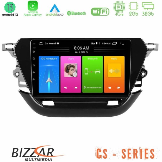 Bizzar CS Series 4Core Android13 2+32GB Opel Corsa F 2019-2023 Navigation Multimedia Tablet 9"