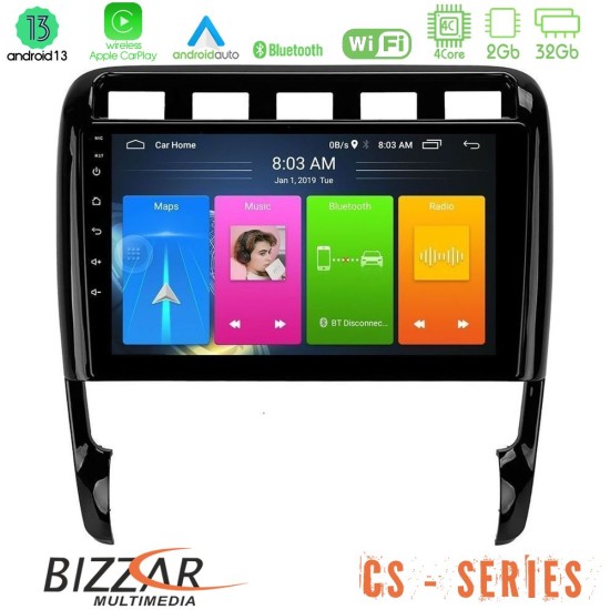 Bizzar CS Series 4Core Android13 2+32GB Porsche Cayenne 2003-2010 Navigation Multimedia Tablet 9"