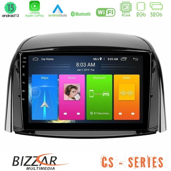 Bizzar CS Series 4Core Android13 2+32GB Renault Koleos 2007-2015 Navigation Multimedia Tablet 9"