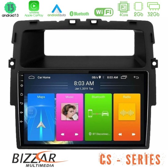 Bizzar CS Series 4Core Android13 2+32GB Renault/Nissan/Opel Navigation Multimedia Tablet 10"