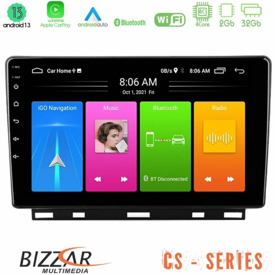 Bizzar CS Series 4Core Android13 2+32GB Renault Clio 5 2020-2024 Navigation Multimedia Tablet 9"