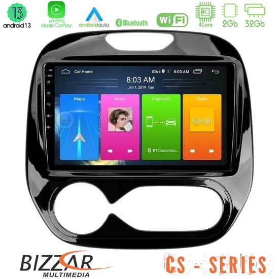 Bizzar CS Series 4Core Android13 2+32GB Renault Captur 2013-2019 (Auto AC) Navigation Multimedia Tablet 9"