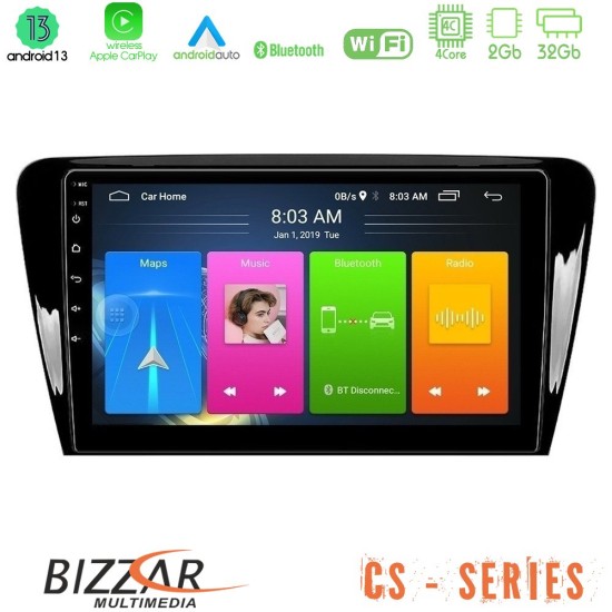 Bizzar CS Series 4Core Android13 2+32GB Skoda Octavia 7 Navigation Multimedia Tablet 10"