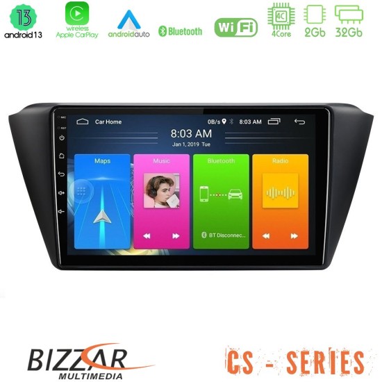 Bizzar CS Series 4Core Android13 2+32GB Skoda Fabia 2015-2021 Navigation Multimedia Tablet 9"