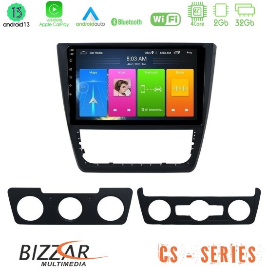 Bizzar CS Series 4Core Android13 2+32GB Skoda Yeti 2009-> Navigation Multimedia Tablet 10"