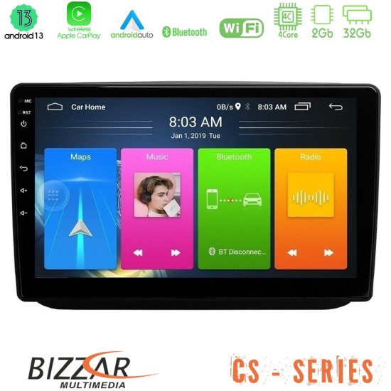 Bizzar CS Series 4Core Android13 2+32GB Skoda Fabia 2007-2014 Navigation Multimedia Tablet 10"