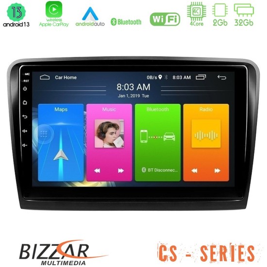 Bizzar CS Series 4Core Android13 2+32GB Skoda Superb 2008-2015 Navigation Multimedia Tablet 9"