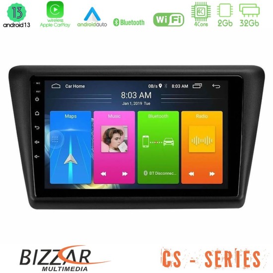 Bizzar CS Series 4Core Android13 2+32GB Skoda Rapid 2013-2017 Navigation Multimedia Tablet 9"