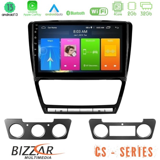 Bizzar CS Series 4Core Android13 2+32GB Skoda Octavia 5 Navigation Multimedia Tablet 10"