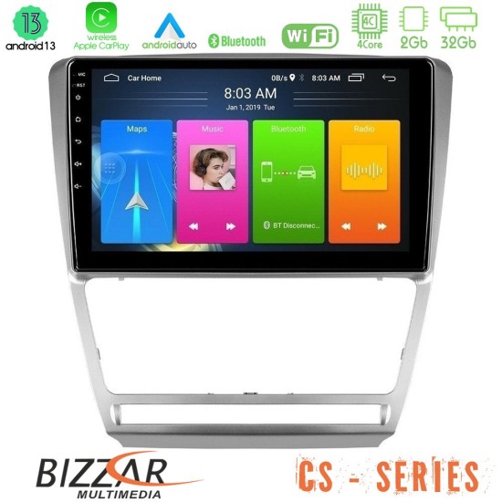 Bizzar CS Series 4Core Android13 2+32GB Skoda Octavia 5 Navigation Multimedia Tablet 10"