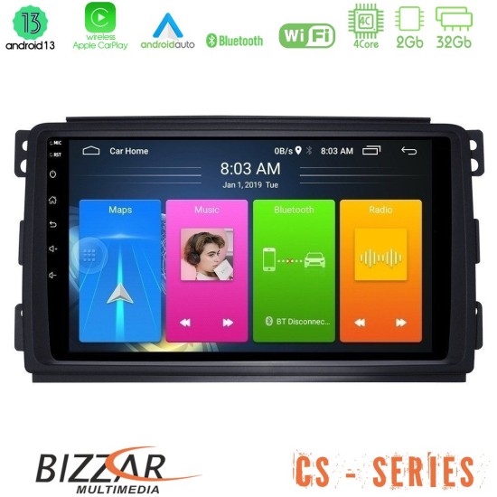 Bizzar CS Series 4Core Android13 2+32GB Smart 451 Navigation Multimedia Tablet 9"