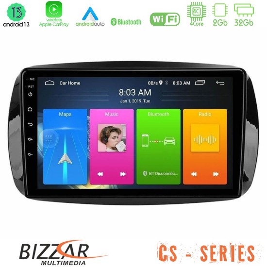 Bizzar CS Series 4Core Android13 2+32GB Smart 453 Navigation Multimedia Tablet 9"