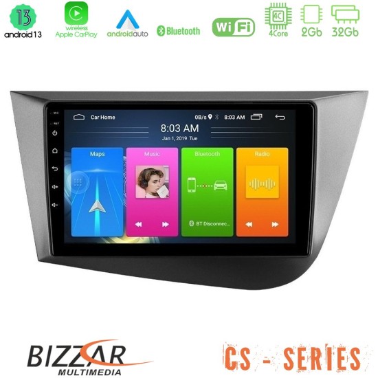 Bizzar CS Series 4Core Android13 2+32GB Seat Leon Navigation Multimedia Tablet 9"