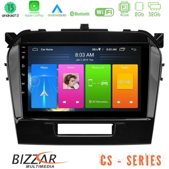 Bizzar CS Series 4Core Android13 2+32GB Suzuki Vitara 2015-2021 Navigation Multimedia Tablet 9"