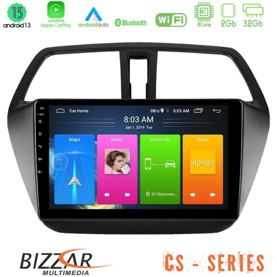 Bizzar CS Series 4Core Android13 2+32GB Suzuki SX4 S-Cross Navigation Multimedia Tablet 9"