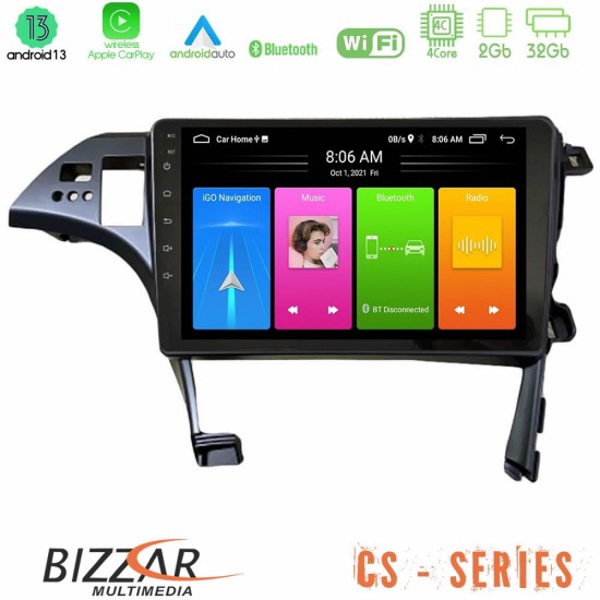 Bizzar CS Series 4Core Android13 2+32GB Toyota Prius 2010-2015 Navigation Multimedia Tablet 10"