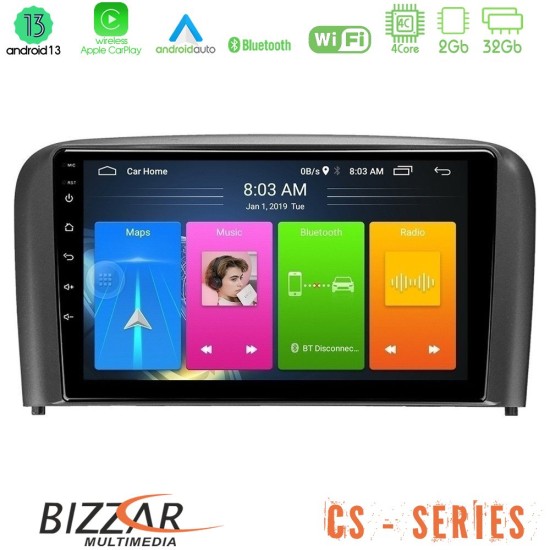 Bizzar CS Series 4Core Android13 2+32GB Volvo S80 1998-2006 Navigation Multimedia Tablet 9"